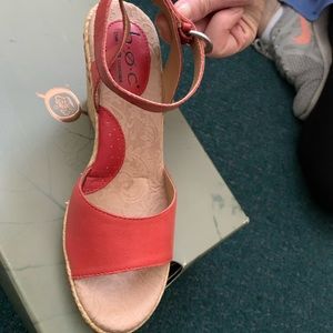 B.O.C salmon wedges. 3.5 inch heel